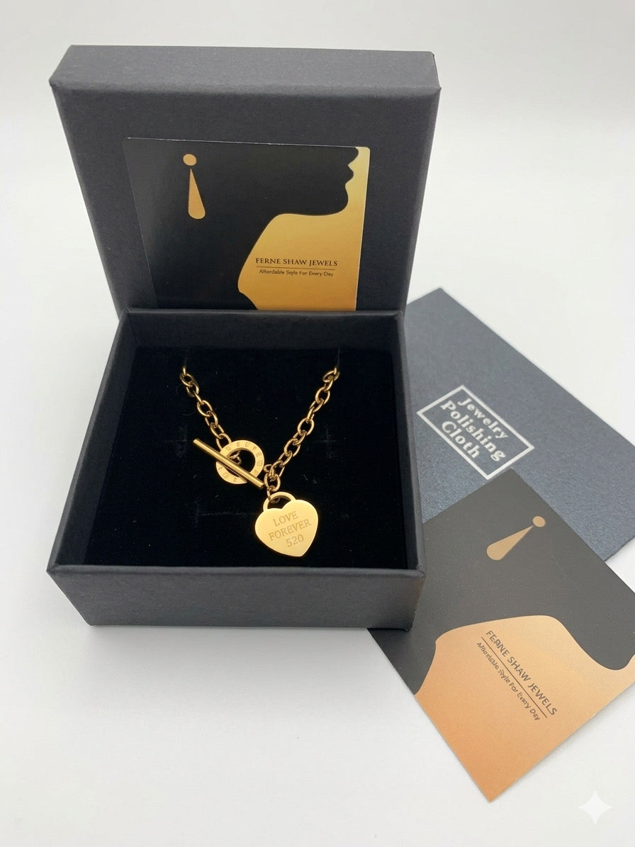 Missy J Gold Plated Heart Pendant Necklace