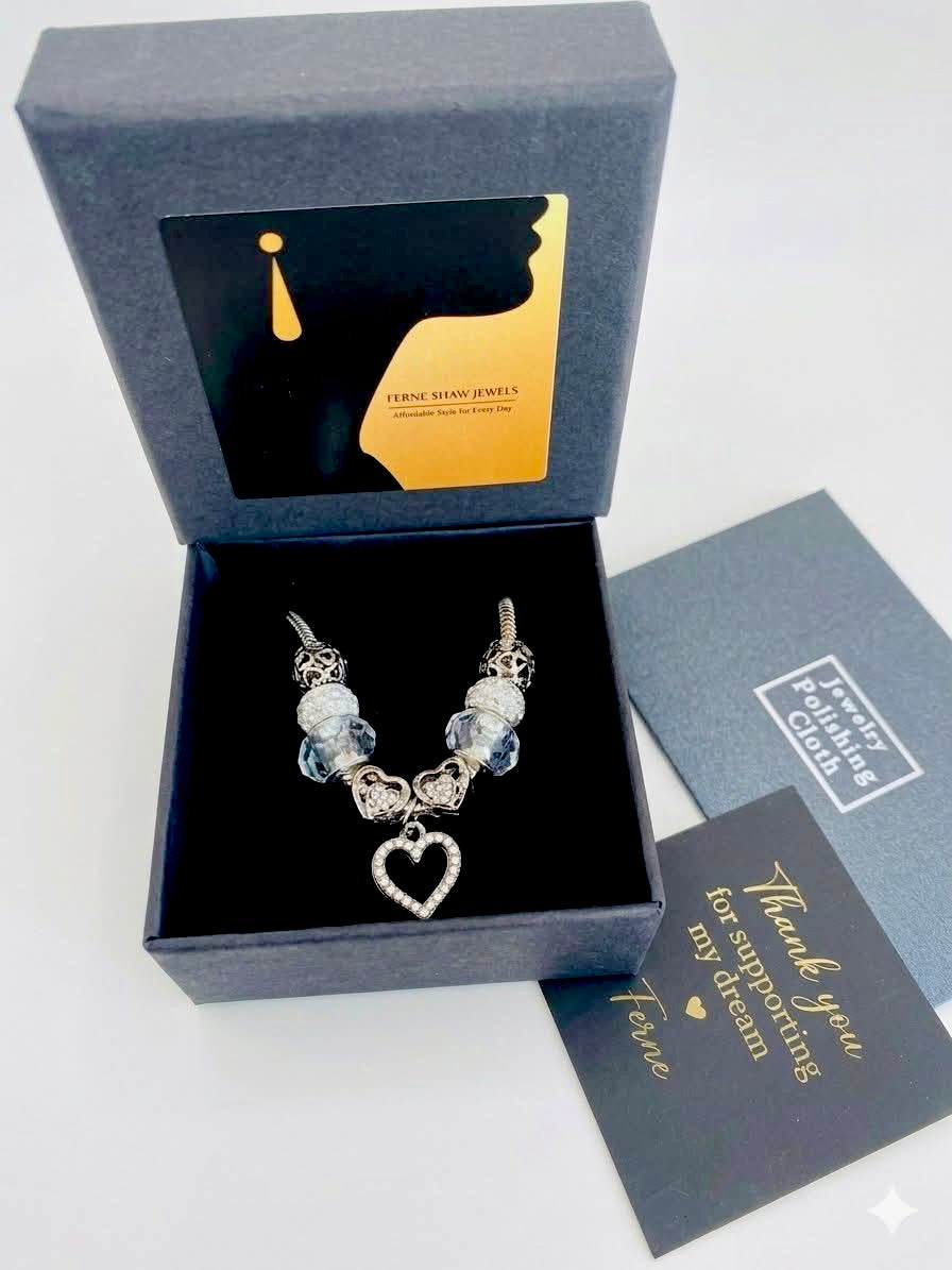 The Rhinestone Royalty Charm Bracelet