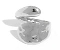The Open Echo Silver Plated Ring