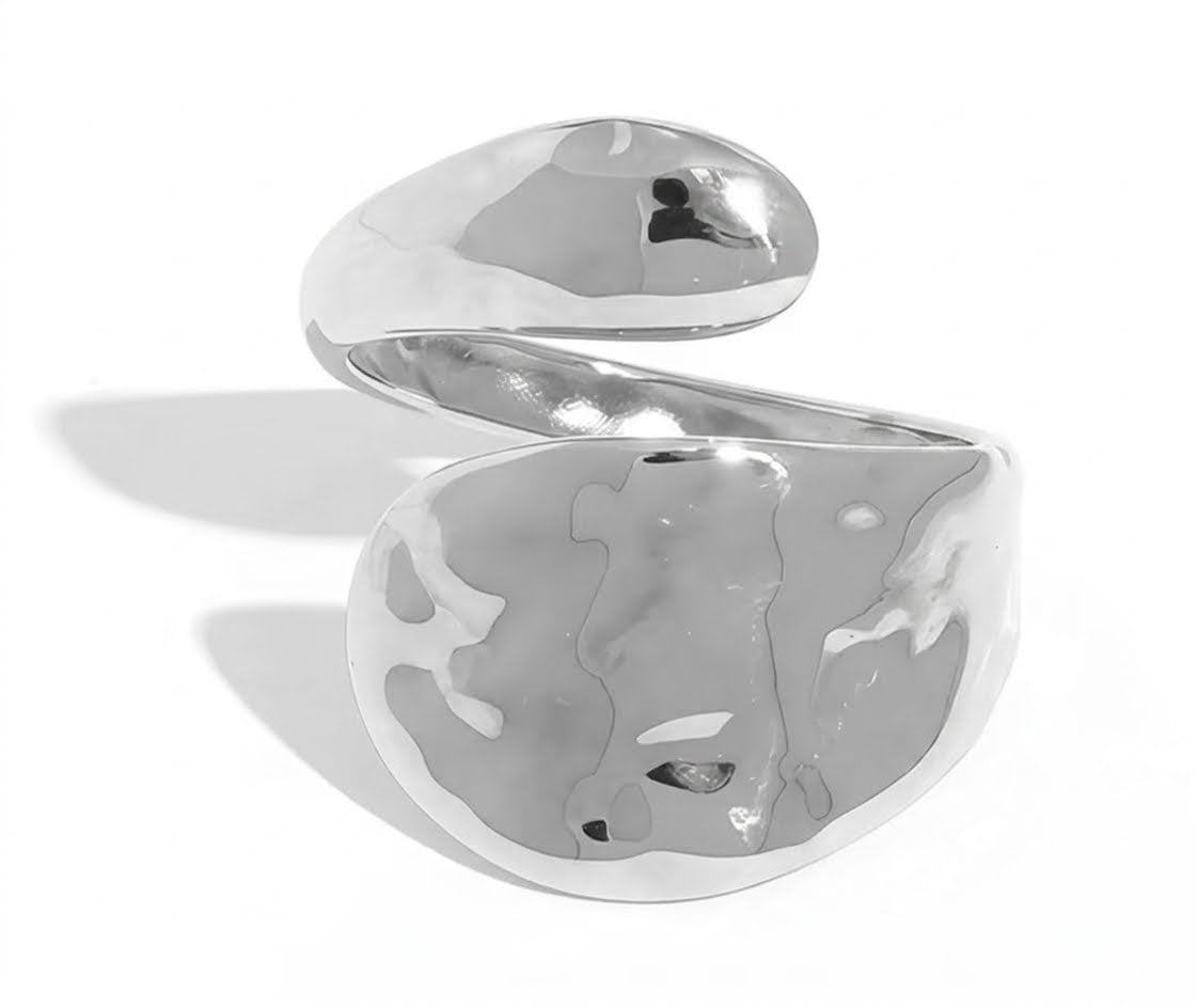 The Open Echo Silver Plated Ring