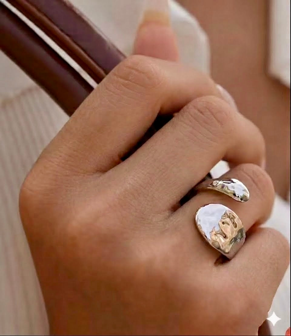 The Open Echo Silver Plated Ring