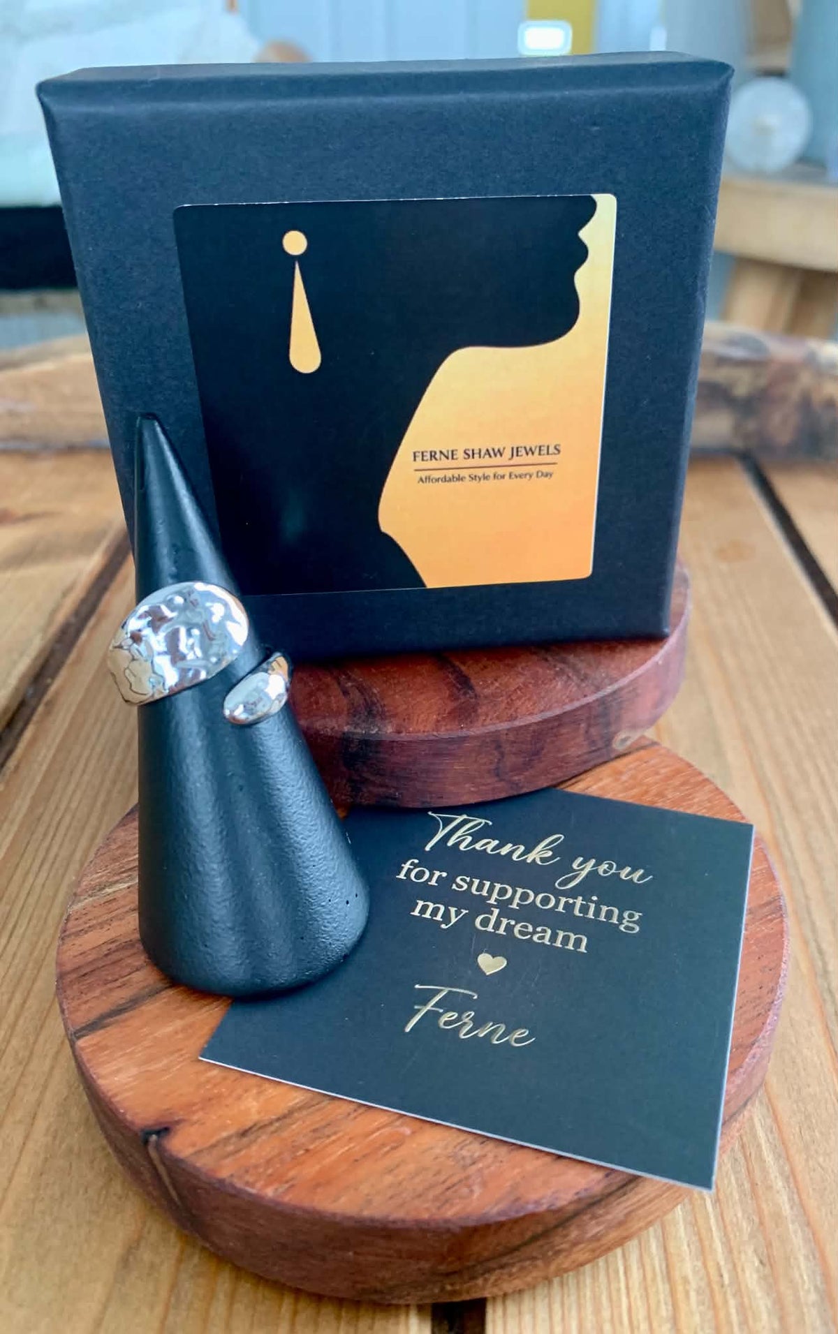 The Open Echo Silver Plated Ring