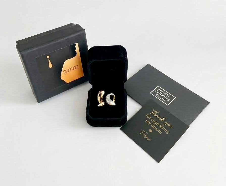 Luxurious 18K Gold Plated Deco Dream Ring