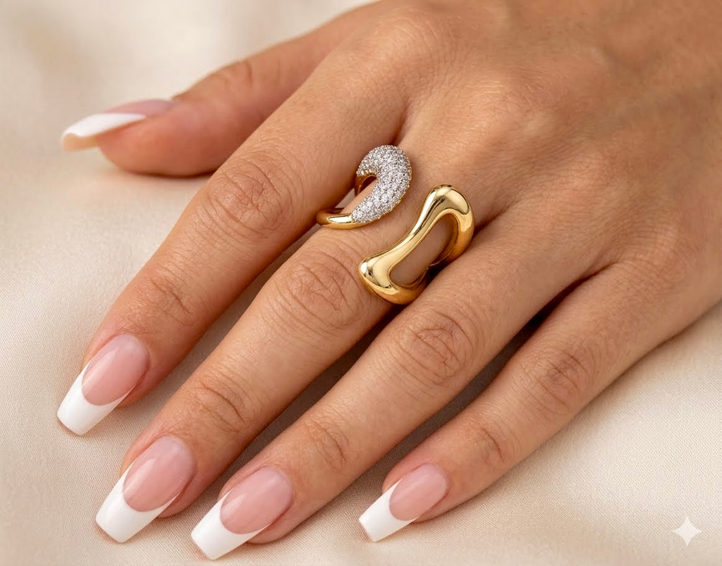 Luxurious 18K Gold Plated Deco Dream Ring