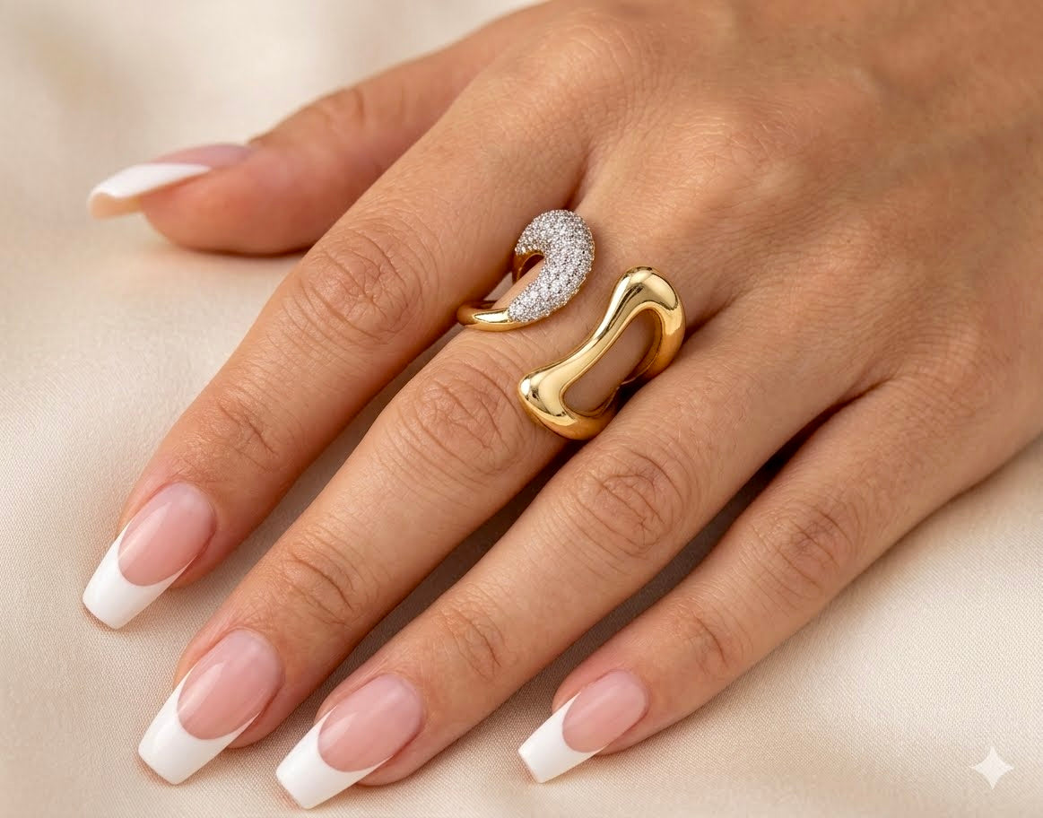 Luxurious 18K Gold Plated Deco Dream Ring