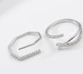 The Divine Stardust Bypass Ring Set