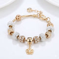 18k Gold Plated The Three Wishes Charm Bracelet
